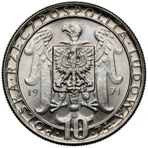 NIKIEL 10 zlotych sample 1971 Silesian Uprising - Medal