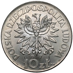 Sample NIKIEL 10 zlotych 1971 FAO Fiat Panis