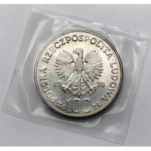 Sample NIKIEL 100 zlotych 1978 Janusz Korczak - clockwise - bundle