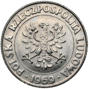 Sample NIKIEL 10 zlotych 1969, 25th anniversary of communist Poland