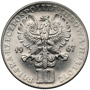 Sample NIKIEL 10 zlotych 1967 October Revolution