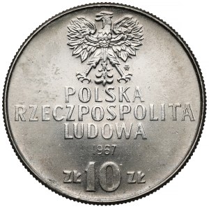 Sample NIKIEL 10 zlotych 1967 Swierczewski - without cap