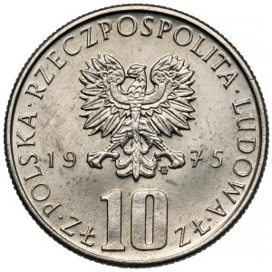 Sample NIKIEL 10 zlotych 1975 Boleslaw Prus