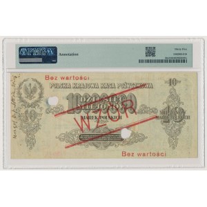 WZÓR 10 mln mkp 1923 - B 123456 / 789000