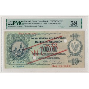 MODEL 10 million mkp 1923 - C 123456 / 789000