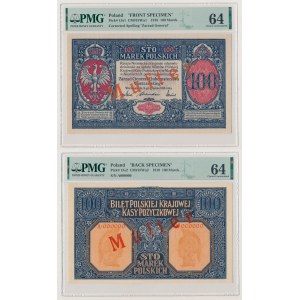 MUSTER General 100 mkp 1916 - obverse and reverse - COMPLETE.