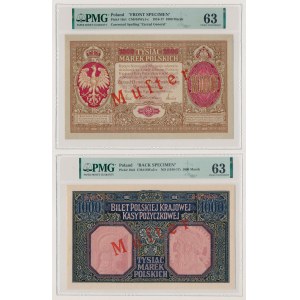 MUSTER General 1,000 mkp 1916 - obverse and reverse - COMPLETE.