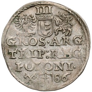 Stefan Batory, Trojak Poznań 1586 - data giusta - raro