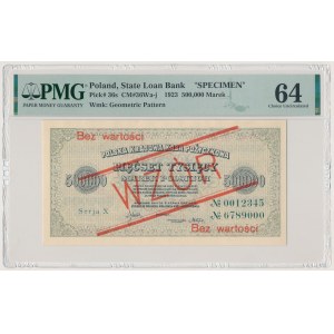 MODEL 500,000 mkp 1923 - X 0012345 / 6789000