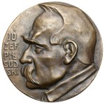 Medallion (11cm) Józef Piłsudski (E. Haupt)