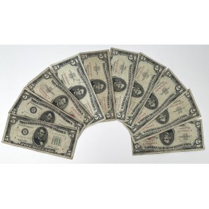 USA, 5 dollari, 1950-1963 - set (10 pezzi)