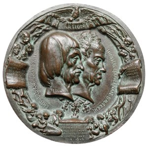 Medallion (9.5 cm), Slaughter of Galicia 1846