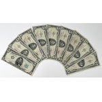USA, 5 Dollars, 1950-1963 - set (9pcs)
