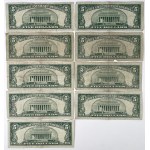 USA, 5 dolárov, 1950-1963 - sada (9ks)