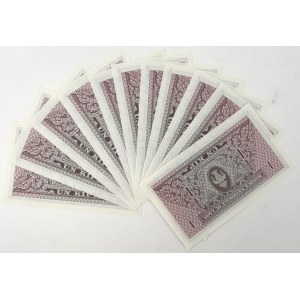Laos, 1 Kip 1962 - sada (11ks)