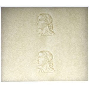 Paper with double watermark as on 50 zloty bill 1948