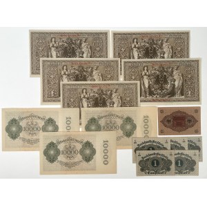 Germany, 1 - 10,000 Mark 1910-1922 - set (13pcs)