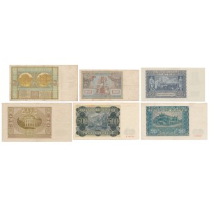 Set of 20 - 500 zloty 1929-1941 (6pcs)