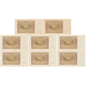 100 Zloty 1940 - Ser.E - Satz (8 Stück)
