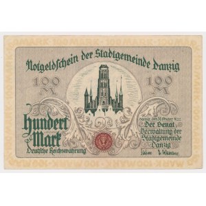 Gdansk, 100 marks 1922