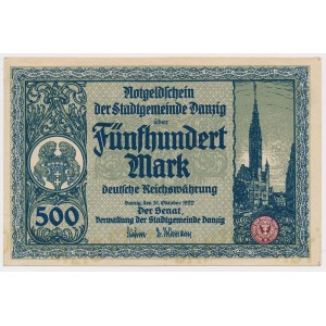 Danzig, 500 Mark 1922