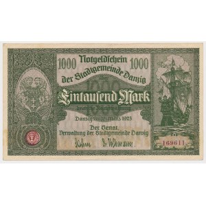 Gdansk, 1,000 marks 1923