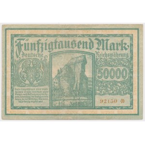 Danzig, 50.000 Mark 1923 - 5-stellig