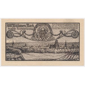 Gdansk, 50 million mark 1923 - gray-purple print