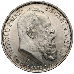 Bavaria, 3 marks 1911-D - birthday
