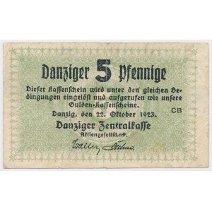 Gdansk, 5 fenig 1923 - October
