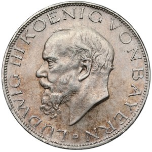 Bavaria, 3 marks 1914-D