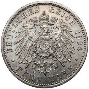 Bavaria, 5 Marks 1904-D
