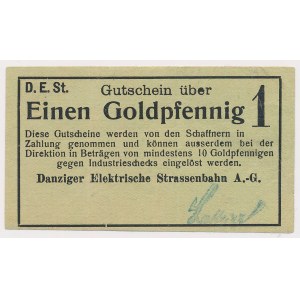 Danzica, Danziger Elektrische Strassenbahn, 1 Goldpfennig