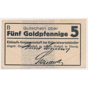 Danzig, Einkaufs-Genossenschaft ..., 5 Goldpfennige - B