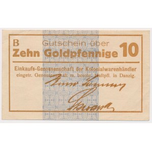 Danzig, Einkaufs-Genossenschaft..., 10 Goldpfennige - B