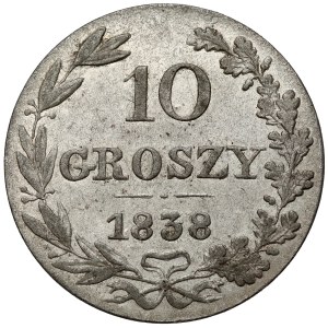 10 pennies 1838 MW