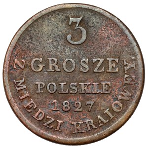 3 pennies 1827 IB from KRAIOWEY MINE