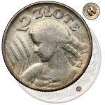 Woman and ears 2 zlote 1924 - letter H