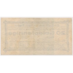 Sopot (Zoppot), Sparkasse der Stadt, 20 Goldpfennige 1923