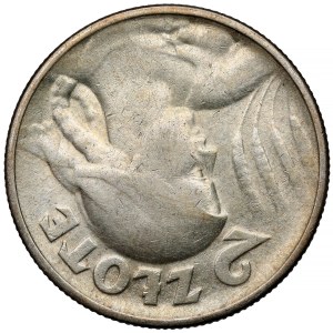 Woman and ears 2 zlote 1924 Philadelphia - REPLACEMENT