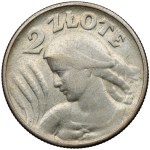 Woman and ears 2 zlote 1924 Philadelphia - REPLACEMENT