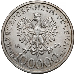 100.000 złotych 1990 Solidarność - odmiana B