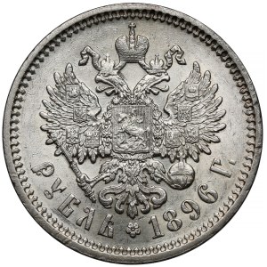 Russland, Nikolaus II., Rubel 1896 AG