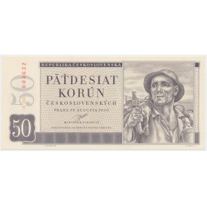 Tschechoslowakei, 50 Korun 1950