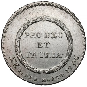 Fulda, Adalbert III von Harstal, 1/2 thaler 1796 VH