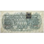 Tschechoslowakei, 100 Kronen (1945) - SPECIMEN - mit Briefmarke