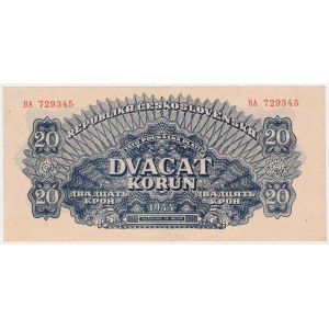 Czechoslovakia, 20 Korun 1944