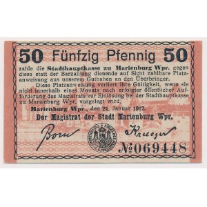 Malbork (Marienburg Wpr.), 50 fenig 1917