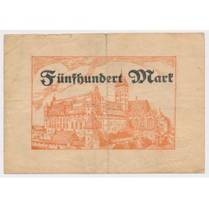Malbork (Marienburg Wpr.), 500 marks 1922