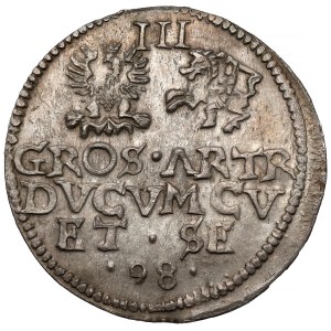 Kurlandia, Wilhelm Kettler, Trojak Mitawa 1598